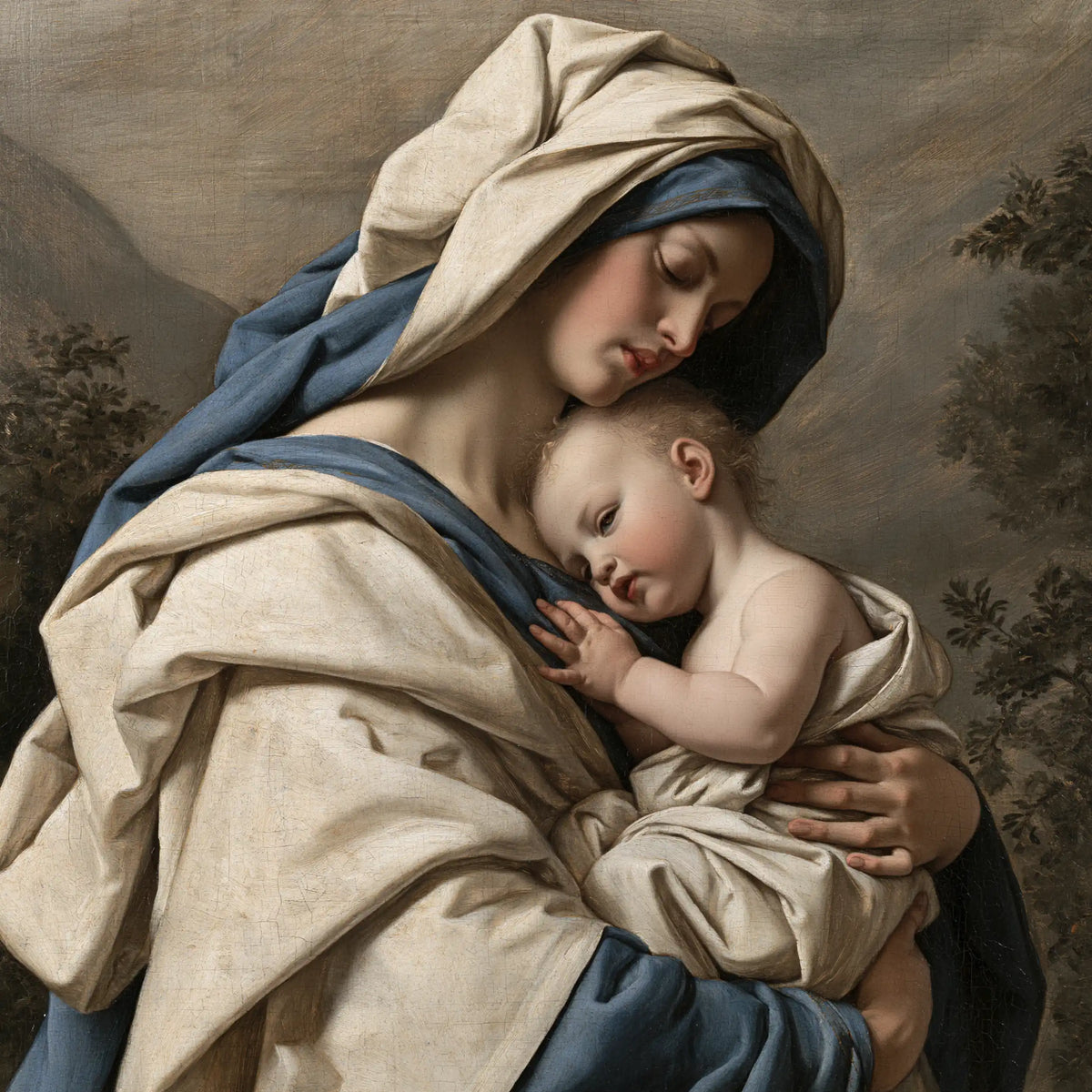 Virgin Mary and Child Jesus - Florentine Renaissance · Square n° 6