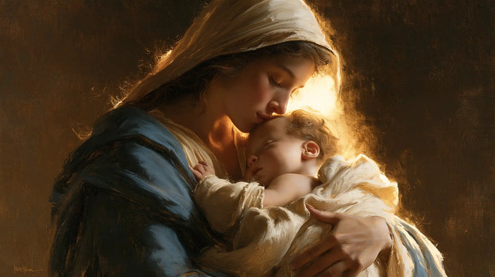 The Virgin and Child — The Glow at the Edge of a Kiss