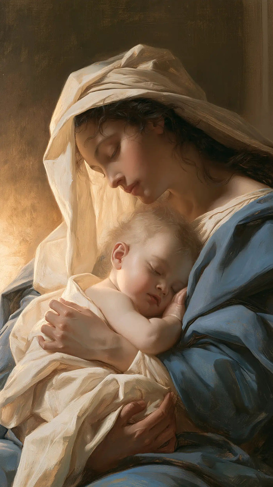 Virgin Mary and Child Jesus - Mary Embracing the Child Jesus · Portrait n° 5
