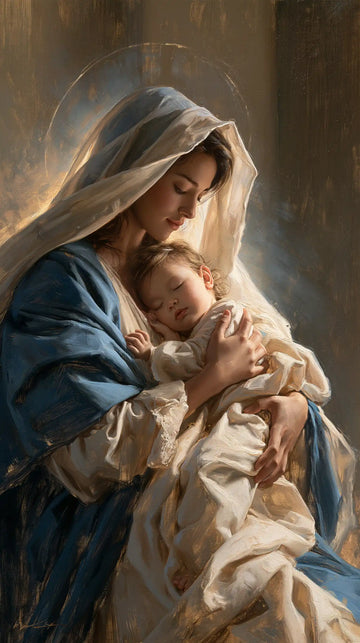 Virgin Mary and Child Jesus - Mary Presenting the Child Jesus · Portrait n° 1