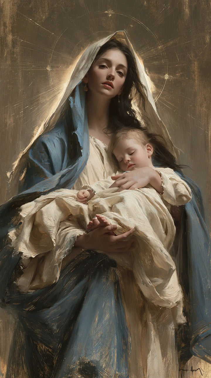 Virgin Mary and Child Jesus - Mary Presenting the Child Jesus · Portrait n° 12
