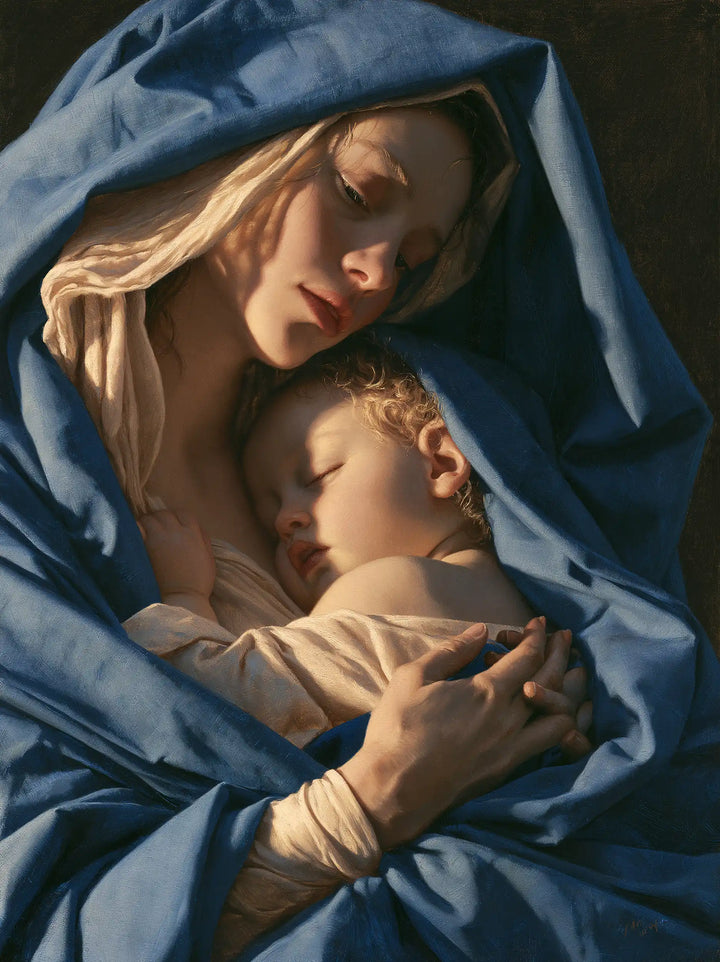The Virgin and Child — Two Slumbers Beneath the Blue Arch