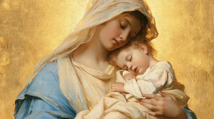 The Virgin and Child — A Little Dream with Hands Beside the Lips