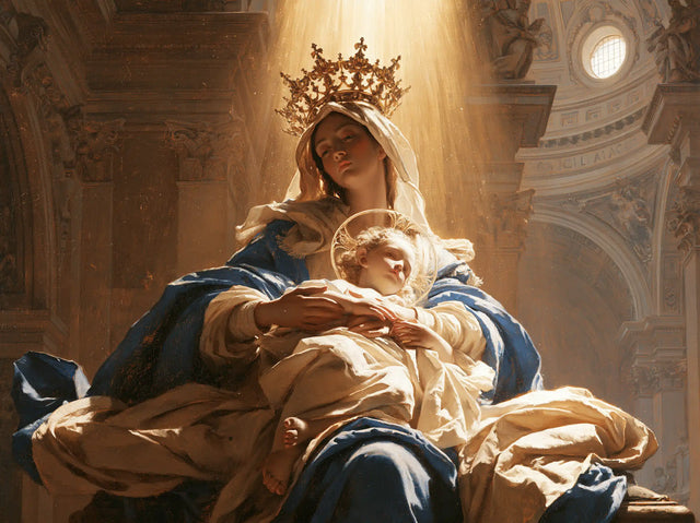 The Virgin and Child — Royal Slumber Beneath the Round Window