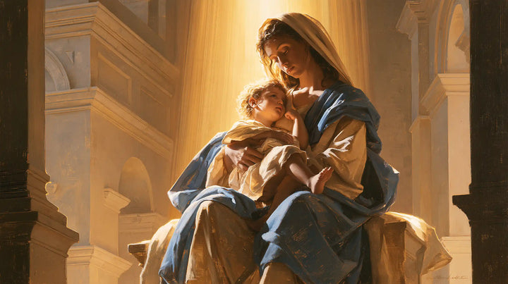The Virgin and Child — The Upturned Face in the Column of Gold