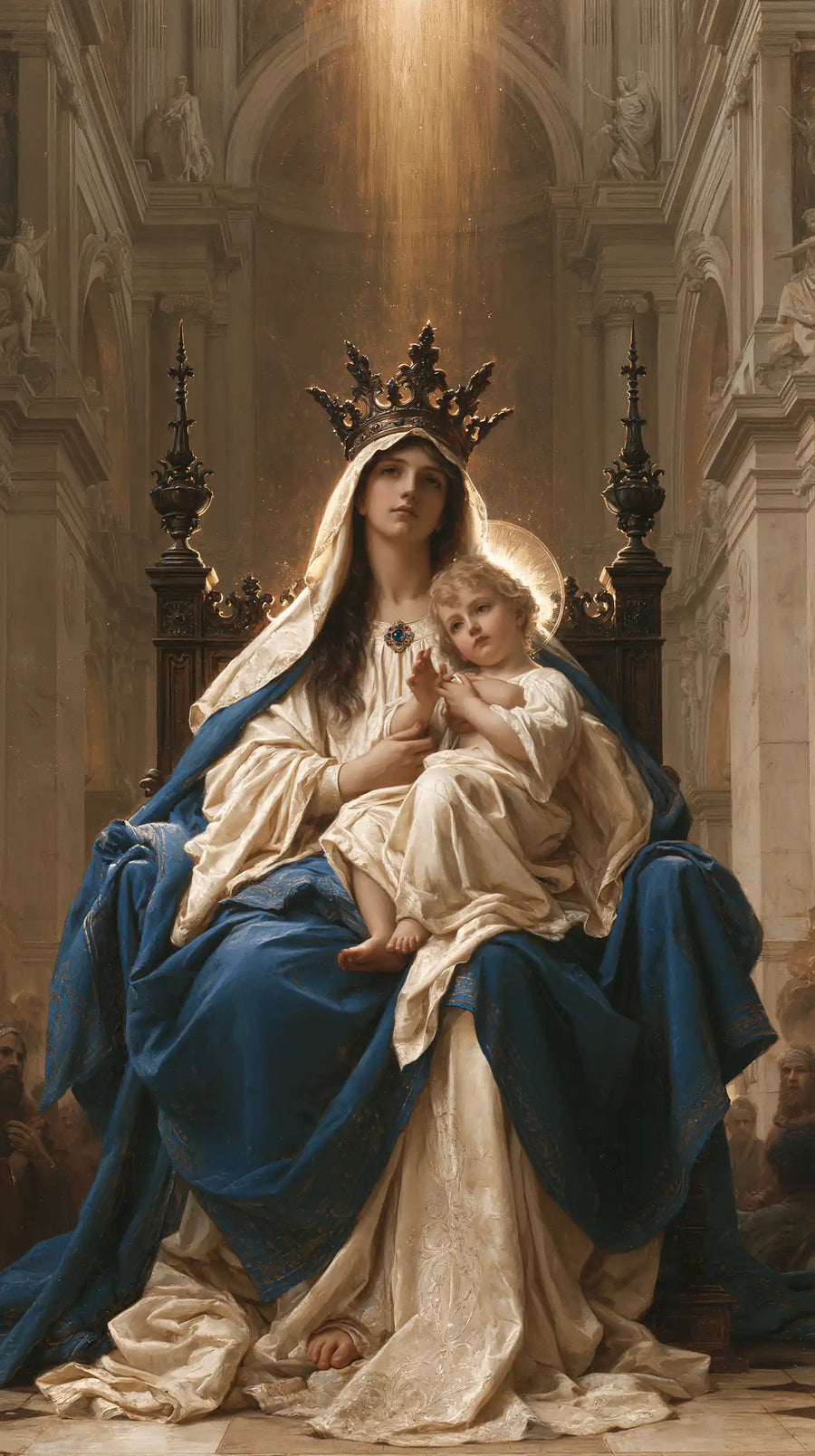 Virgin Mary and Child Jesus - Sacred Monumental View · Portrait n° 1