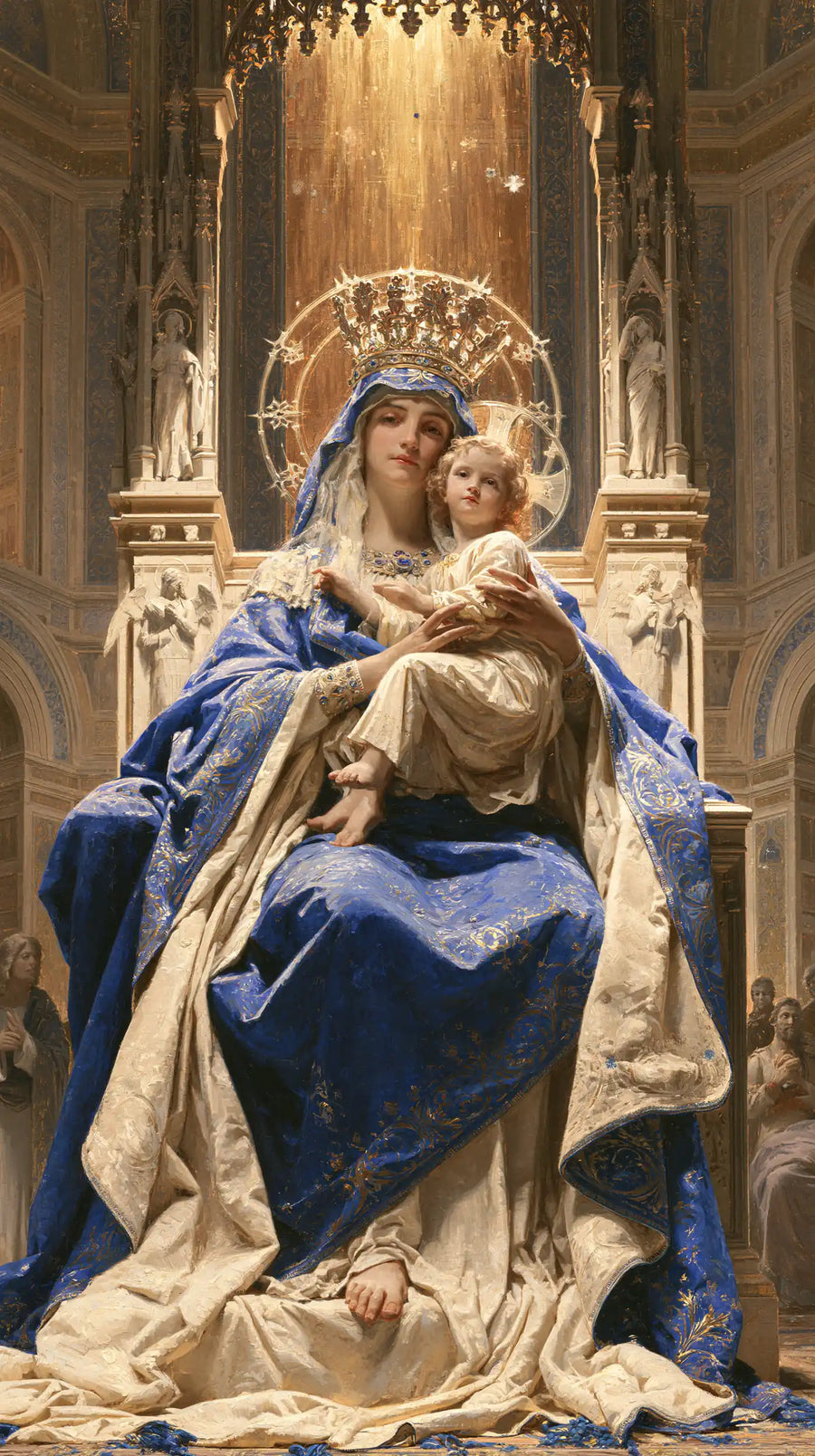 Virgin Mary and Child Jesus - Sacred Monumental View · Portrait n° 15