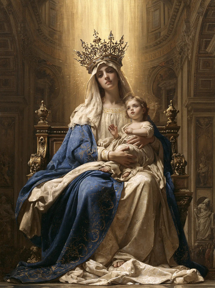 Virgin Mary and Child Jesus - Sacred Monumental View · Portrait n° 28