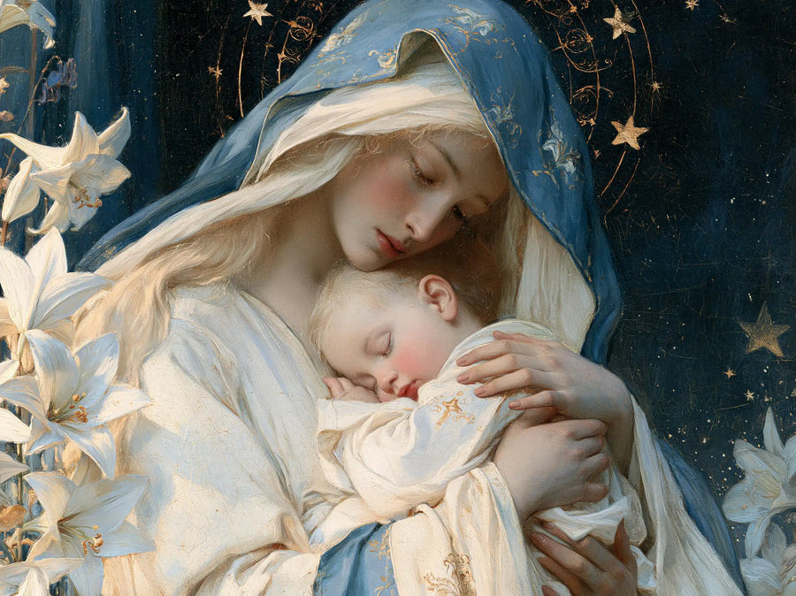 Virgin Mary and Child Jesus - Symbolist · Landscape n° 1