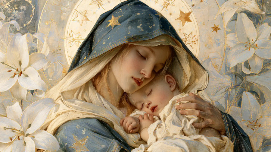 Virgin Mary and Child Jesus - Symbolist · Landscape n° 7