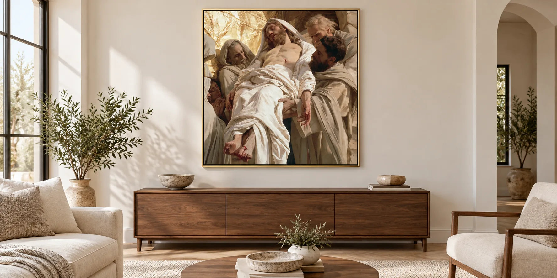 The Entombment of Jesus Christ - Christ Laid in the Tomb