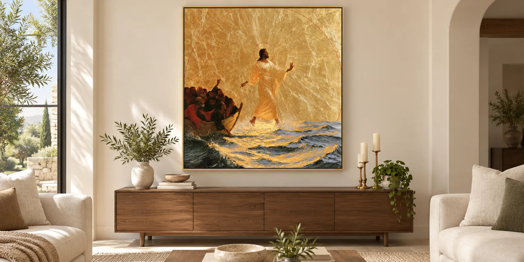 Jesus Walking on Water - Theatrical Baroque